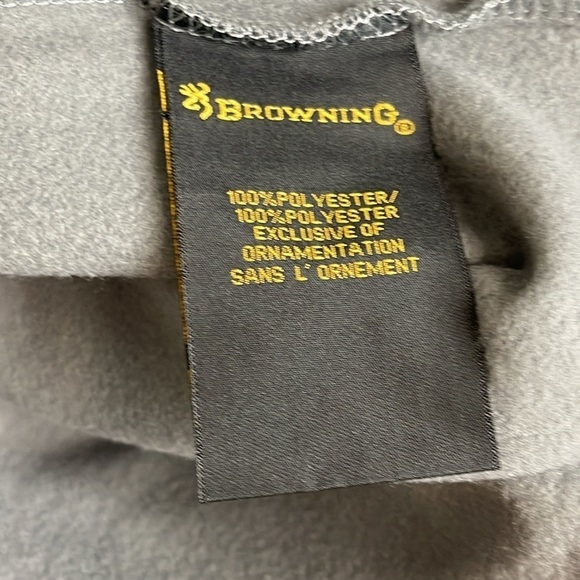 BROWNING Men's Porter 1/4 Zip Castlerock Long Sleeve Pullover Grey Size M - Picture 8 of 9